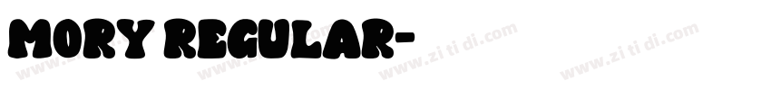 Mory Regular字体转换